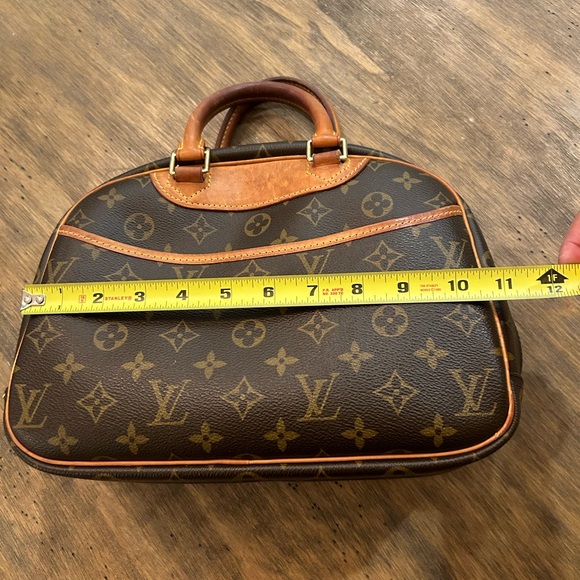 Vintage Louis Vuitton Trouville Leather Handbag Monogram LV Patina 2004 - Picture 14 of 17